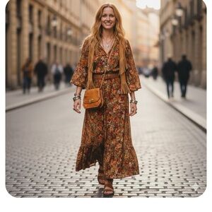 Vintage Frenchy of California orange bag